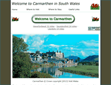Tablet Screenshot of carmarthen-wales.com